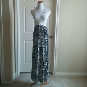 Firm price halter maxi tribal print dress S